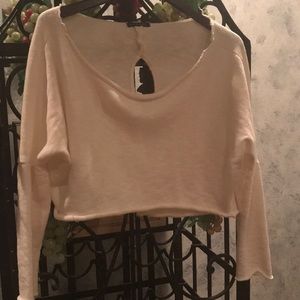 PERFECT BEACH TOP. Opening in back. Creme Colored.
